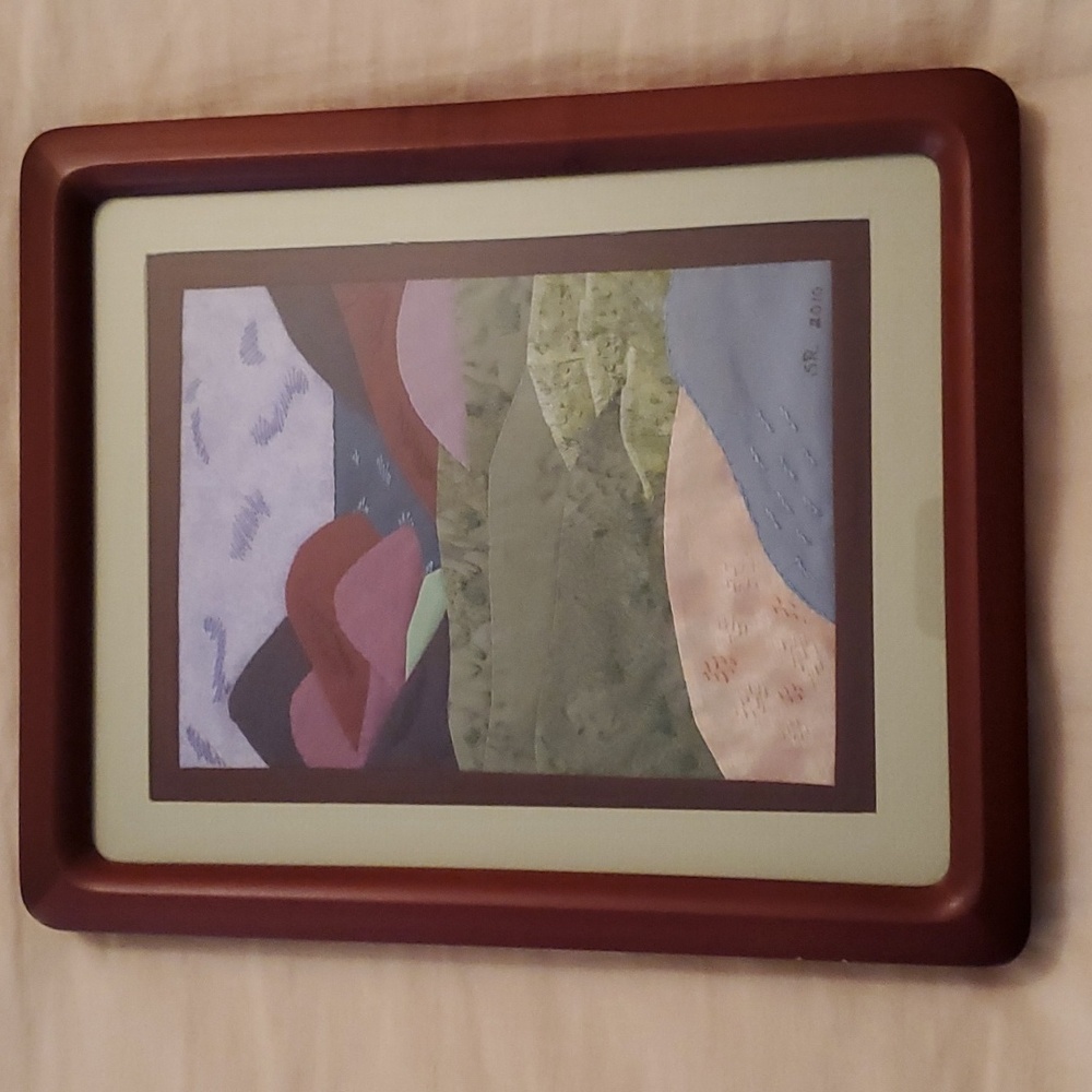 Fabric art - framed